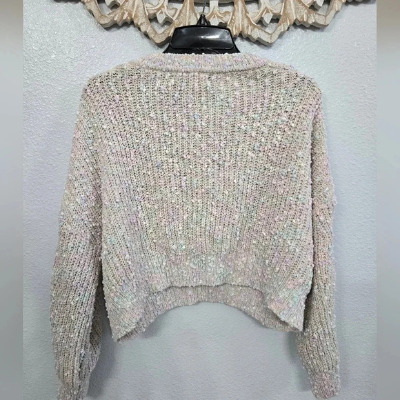 Jon & Anna Contemporary Pastel Confetti Popcorn Sweater - Picture 9 of 10